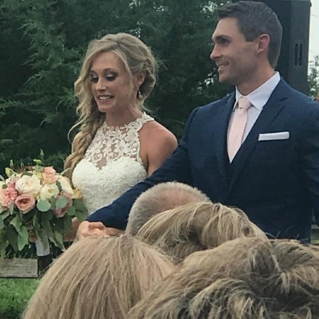 Luke Dorris and his wife, Kelli Dorris during their wedding ceremony at Creekside Event Barn in St. Roca, Nebraska on 5th August 2018. Does Luke share any children with his wife up until now?
